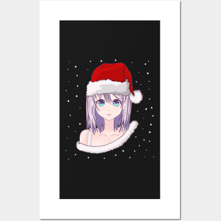 Christmas Anime Girl Posters and Art